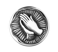 1pc Star for Women Brooch Praying Badge The Hand Mary Collar Pin