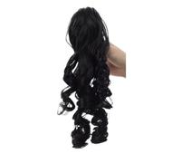1pc Synthetic Black Gold Roman Curly Clip In Ponytails Hairpieces Claw Headwear Fake Pony Tail Hair Extensions For Women Christmas(-2)