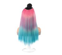 1pc Synthetic Hair 20 Inch V-shaped Artistic Highlight Dye Gradient Extensions Are Beautiful And Cool(EX40-BLUE-2315)