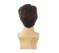 1pc Synthetic Hair 4-inch Men's Texture Perm Short Cover Just For Playing Styling Head