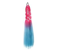 1pc Synthetic Hair Ladies 24-inch Colorful Bubble Ponytail 5-strand Braids And Vocal For Beauty(PY271-24-1)
