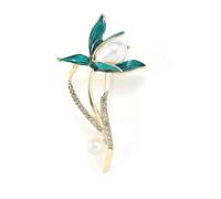 1pc Temperamento Flor Broche de Perla Brillante Moda Broche de Mujer Exquisito Práctico Mochila Traje Camisa Accesorios Diarios