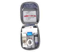 1pc Travel First Aid Kit Pouch Mini Pill Bolsa de almacenamiento Caja de emergencia para acampar el vino de senderismo rojo