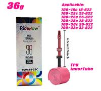 1pc Tubo Interior de TPU con Boquilla Metálica, Diseño de Externa, 700×18-32C para Bicicletas de Carretera, Válvula Desmontable con de Latón, Neumático para Ciclismo