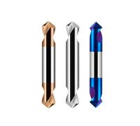 1PC Two Headed Carbide Spotting Drill Bit 90 Degrees Coated Tungsten Bits For Stianless Steel(8x8x100x90DEG,Bronze Coated)