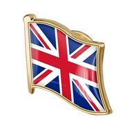 1pc Union Jack Placa De Metal Reino Unido Bandera Pin De La Solapa Del Reino Unido Union Jack Británico Patriótico Insignias Británicas