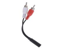 1pc Universal 3,5mm Audio estéreo hembra a 2 Enchufe macho auriculares Y Cable adaptador