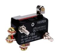 1PC V-15 V-151 V-152 V-153 V-154 V-155 V-156-1C25 Interruptor 16A 250VAC Interruptor de límite de recorrido momentáneo 1NO1NC Rodillo de palanca(V-15-1B5S,5PCS)