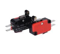 1pc V-15 V-151 V-152 V-153 V-154 V-155 V-156-1C25 Microinterruptor 16A 250VAC SPDT Interruptor de límite de recorrido momentáneo 1NO1NC Rodillo de palanca(V-155-1C25,5PCS)