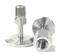 1PC Vacuum KF/NW 25 To 1/4" NPT Female SUS316L Stainless Steel Pipe Fitting Connector Coupler HSMXNEONJB