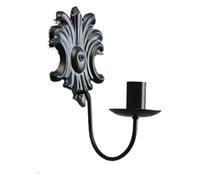 1PC Wall Candlesticks,Candle Holder Gold and Black Candle Holder Home Bar,Outdoor Wall Lights Scented Decoration(Black)