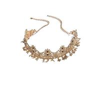 1pc Woman's Head Chain Gilded Bride Headdress Wedding Bride Hair Accessories Head Ornament para ocasiones especiales y festivales(Gold 2)