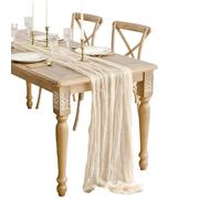 1pc Wrinkled Table Flag Cheesecloth Runner Gauze Tablecloth Country Decoration Wedding