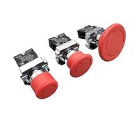 1pc XB2-BS442 30mm NC N/C Red Mushroom Emergency Stop Push Button Switch 600V 10A