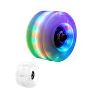 1PC82A 54x32mm ruedas intermitentes patines de cuatro ajuste ligero pista patinaje deslizante accesorios for interiores y exteriores para Patinaje de Doble Fila en Interiores o Exteri(White-1)