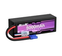 1PCS 11.1V 5000mah 3S 80C Lipo Batería con Conector EC5 y Carcasa Protectora para 1/8 1/10 RC-Autos/SUV, cuadrocópteros y RC-Drones