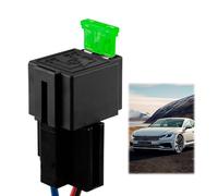 1PCS 12V 30A Relé de Fusible con 12AWG Tarea Pesada Arneses con Fusibles Integrados ATC/ATO de 30A, Relés SPST de 4 Pines, Carro Relé Relay Relais Relés para Coches, Motos y Barcos
