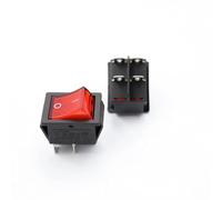 1Pcs 12V switch KCD4 boat-shaped rocker power button on-0ff red light