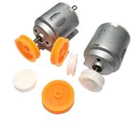 1pcs 140 Mini Motor With Pulley DC 1.5V - 6V High Speed Electric Motor 3V Small Production / Trolley R140 DIY Fan Toys Hobbies(13mm White)