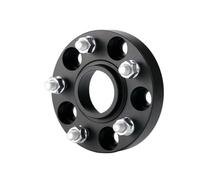 1PCS 15-30mm Espaciadores De Cubo Rueda Coche Adaptador Ensanchamiento Aluminio Separador Espaciador Para Ford Para Focus C-MAX(Black 20mm)