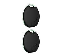1PCS/2PCS/4PCS Tuya Buscador de Objetos Bluetooth, Tracker Smart Tag de billeteras Luggage Dog Anti-Prass Compatible con iOS y Android Wireless Locator Localizador de Objetos Bluetooth (Black, 2PCS)