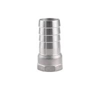1PCS 304 Stainless Steel 1" BSP Female x 6mm Hosetail Barb Connector