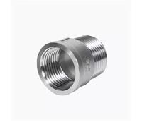 1pcs 304 Stainless Steel Inner and Outer Wire Straight Extension Equal Diameter Thread Water Pipe Joint for Plumbing Fittings 1/2" 1"(DN15 48.6G)