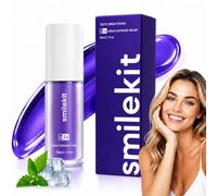 1PCS 30ml Pasta Dental Blanqueadora Morada, V34 Blanqueamiento Dental Suero de Diente Morada, Suave y No Irritante, Productos de Cuidado Oral para Eliminar Manchas y Aliento Fresco