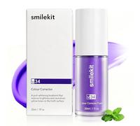 1PCS 30ml V34 Color Corrector Serum Pasta de Dientes Violeta, Blanqueamiento Dental Suero de Diente Morada, Pasta Dental Blanqueadora De Dientes Morados Para Diente Amarillos, Uso Diario Suave