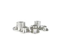 1pcs 3mm 3.17mm 4mm 5mm 6mm 6.35mm 7mm 8mm 10mm 11mm 12mm 14mm Rigid Flange Coupling Guide Shaft Coupler Motor Connector(A 4mm)(A 7mm)