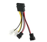 1Pcs 4-Pin Molex to 3-Pin Fan Power Cable Adapter Connector Cables