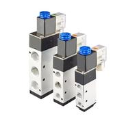 1PCS 4V210-08/4V310-10/4V410-15 2 posiciones 5 puertos válvula de aire de Control de cinco vías electromagnética DC12V DC24V AC110V AC220V.(10mm Fittings AC110V)