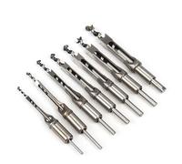 1Pcs 6-30mm Twist Square Hole Drill Bits Auger Mortising Chisel Extended Saw for Wood Carving DIY Woodworking Tools(9.5mm)