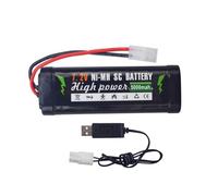 1PCS 7.2V 5000mAh NiMH Batería + Enchufe KET-2P + Cargador USB para RC Truggy Buggy Conector Tiangong de Alta Potencia para Camiones de automóviles teledirigidos