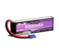 1PCS 7.4 V 5000mah 2S 80C Lipo batería con Conector EC5 para Coches RC, vehículos Todoterreno, cuatrocópteros y Drones