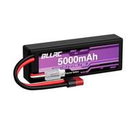 1PCS 7.4V 5000mah 2S 80C Lipo Batería con Conector T y Carcasa Protectora para 1/8 1/10 RC-Autos/SUV, cuadrocópteros y RC-Drones