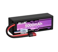 1PCS 7.4V 5000mah 2S 80C Lipo Batería con Conector XT60 y Carcasa Protectora para 1/8 1/10 RC-Autos/SUV, cuadrocópteros y RC-Drones