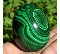 1pcs 70 Bola de esfera de huevo de piedras preciosas de cristal de malaquita verde oscuro natural