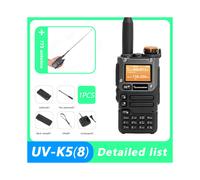 (1PCS-773antenna)UV K5 (8) Walkie Talkie Portátil AM FM Radio Bidireccional Estación Conmutadora Amateur