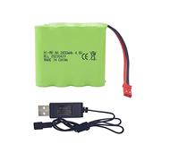 1PCS AA 4.8V 2800mAh con Enchufe JST-2P con batería RC de Cable de Carga USB Adecuado para Juguetes eléctricos de Control Remoto RC/excavadoras/automóviles/Camiones/vehículos de Ingeniería
