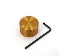 1pcs Aleación De Aluminio Sólido 25 X 15.5mm Control Rotativo De Volumen 6mm Piesta De Tapa De Potenciómetro De Diámetro,Golden