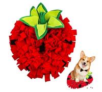 1Pcs Alfombra Olfativa para Perros - Rojo DiseñO de Fresas 35 * 45 Cm Alfombra Olfativa Vivifying Perros, FáCil de Limpiar Antideslizante Entrenamiento Olfativo Comida para Aburrimiento Mascotas