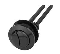 1pcs Botón Descarga Inodoro, 38mm 48mm 58mm Botón Descarga Inodoro Negro Doble Cabeza Redonda Para Reparación Tanque Agua Inodoro Baño(Fits 46mm-56mm Hole)