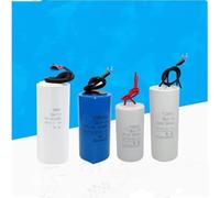 1PCS CBB60 capacitor 450V Water pump to dry dehydration start capacitor With wire 100UF 121X50MM White Capacitance Meters