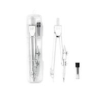 1pcs Compás Escolar de Precisión,Compases metálicos con Articulación con Reemplazar Lápices y Cajas de Almacenamiento,Para Escuelas y Oficinas,Adultos y Niños