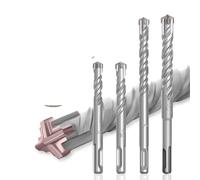 1Pcs Concrete Drill Bit Cross Tips 4 Cutters 110mm 160mm Wall Brick Block Hammer Masonry Drilling Bits(6mm,160MM_SDS Plus)