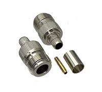1pcs Conector n Hembra Jack Crimp Rg5 rg6 5d-FB lmr300 Terminales de Alambre Recto del Cable(11-50Pcs)
