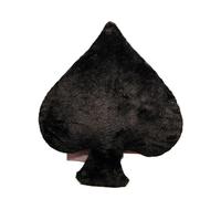 1pcs Creative Poker Pillow Plush Toy Birthday Soft Cushion Cute Home Decor Gifts(Heitao)