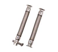 1pcs DN15 DN20 DN25 DN32 DN40 DN65 DN80 Manguera de línea trenzada de chuck de metal de acero inoxidable con tubería corrugada con conector de abrazadera(100cm,DN65xFerrule 91mm)