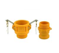 1Pcs DN15 To DN50 Camlock Couplings 1/2" To 2" Quick Disconnect PP Pipe Fittings(Follow me cheaper,1-1/4")